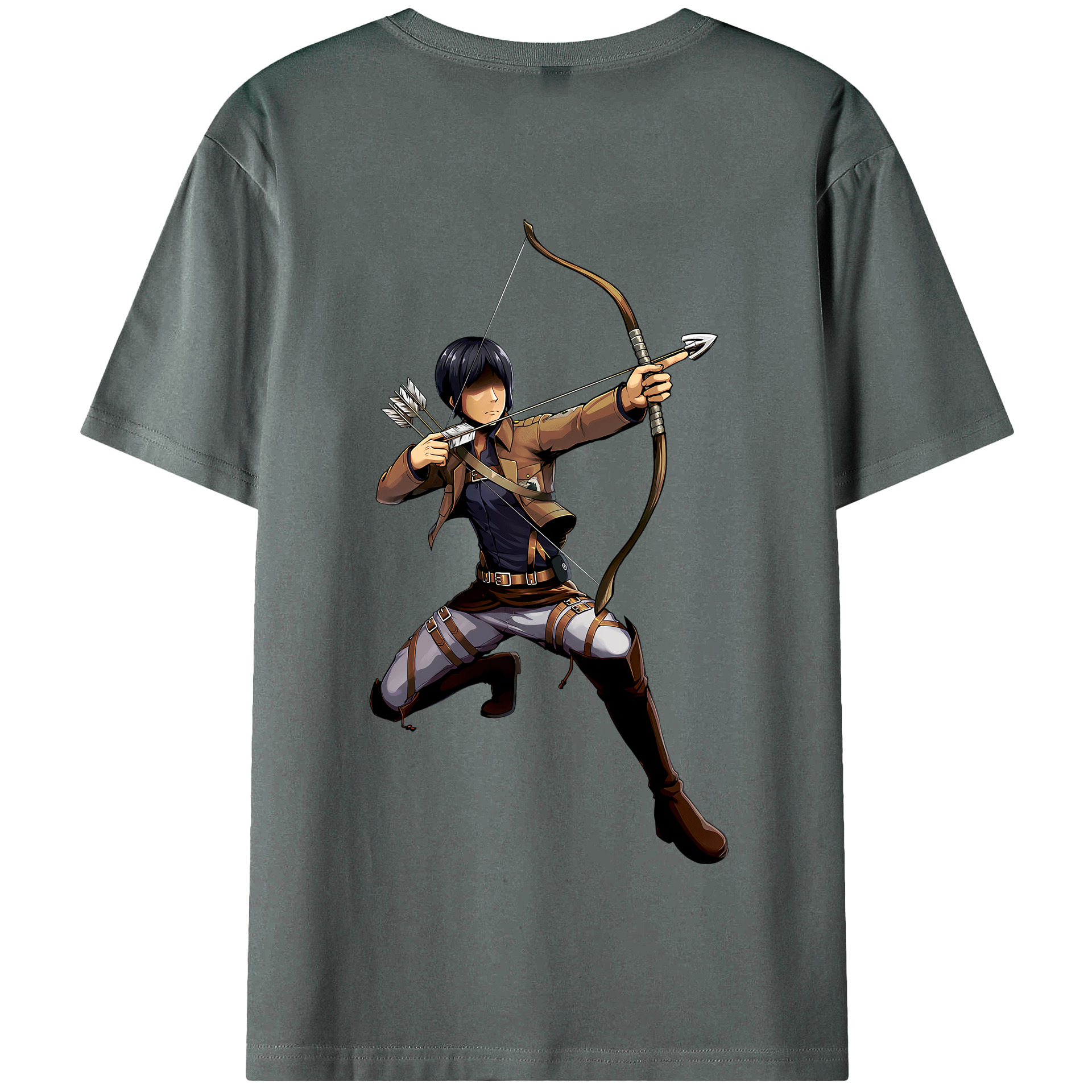 （画像用） 進撃の巨人 Attack on Titan 綿100％半袖Tシャツ（背面プリント）